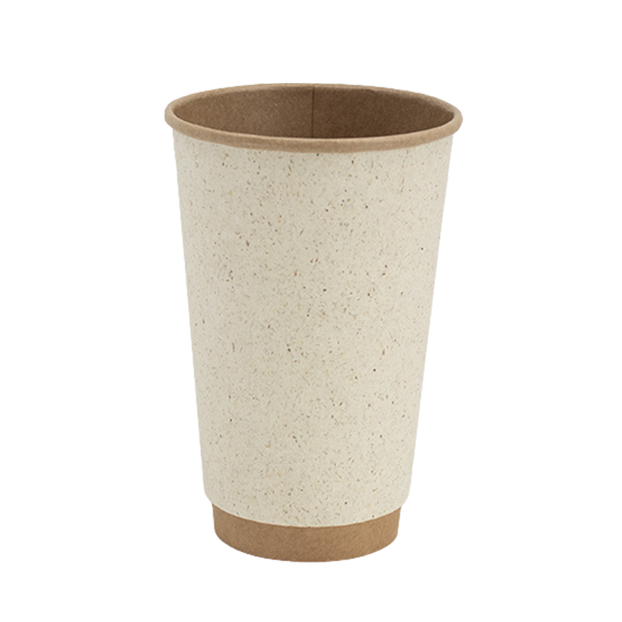 KUBEK PAP. TERMICZNY 400 ML (5510) KRAFT / TRAWA SUP MULTI (S-1)
